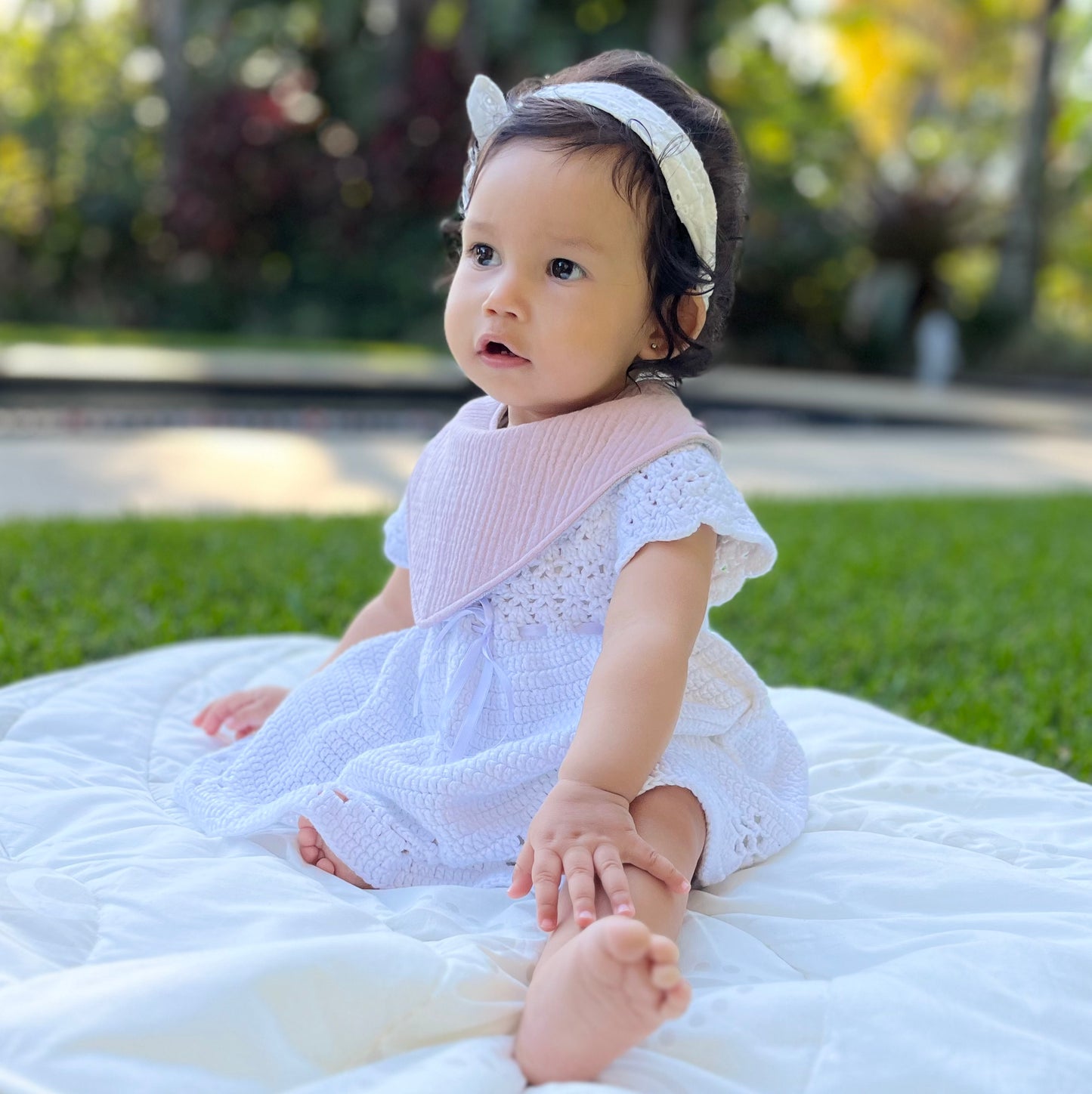 Dribble Bib Dusty Pink | Single Base Bib