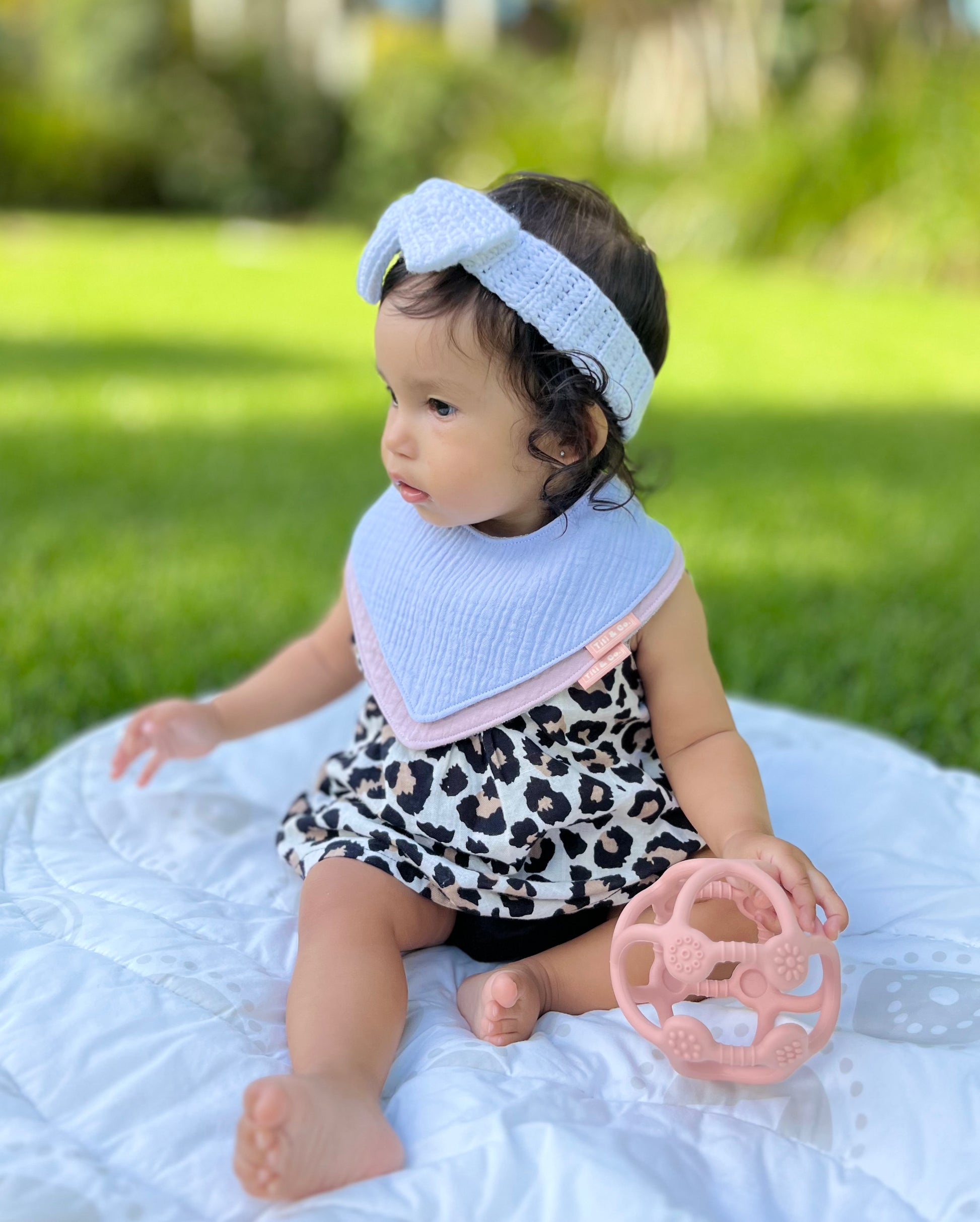 Double Guard Baby Dribble Bib Set - Very Berry - Lifestyle