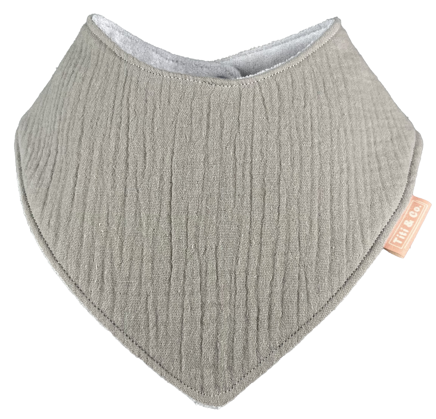 Double Guard Baby Dribble Bib Set - Pistachio Cream - Base Bib